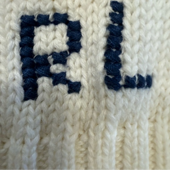 Ralph Lauren Women’s Ivory Sweater W/Spelman College Polo Bear Ivory Sz L NWT - Picture 16 of 16